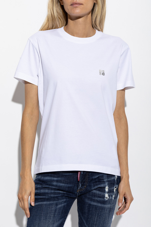 Dsquared2 T-shirt with appliqué and logo | Women's | Vitkac